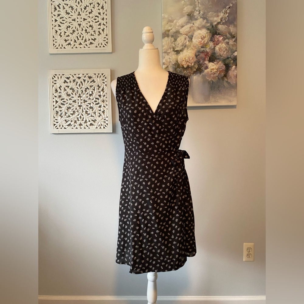 Suzanne Betro V Neck Wrap Dress